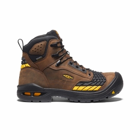 Contemporary Vibes Modular Minimalism Men'S Troy 6" Waterproof Boot (Carbon Toe)  |  Dark Earth/Black