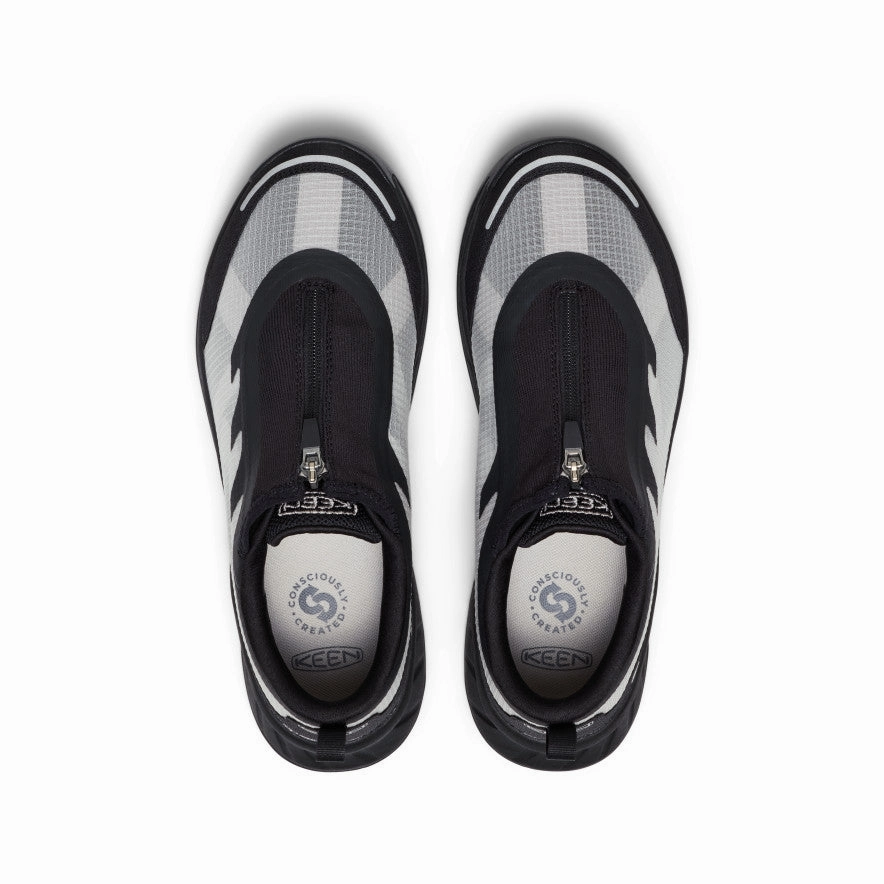Men'S Tts Zip Sneaker  |  Black/Black Comfort In Motion