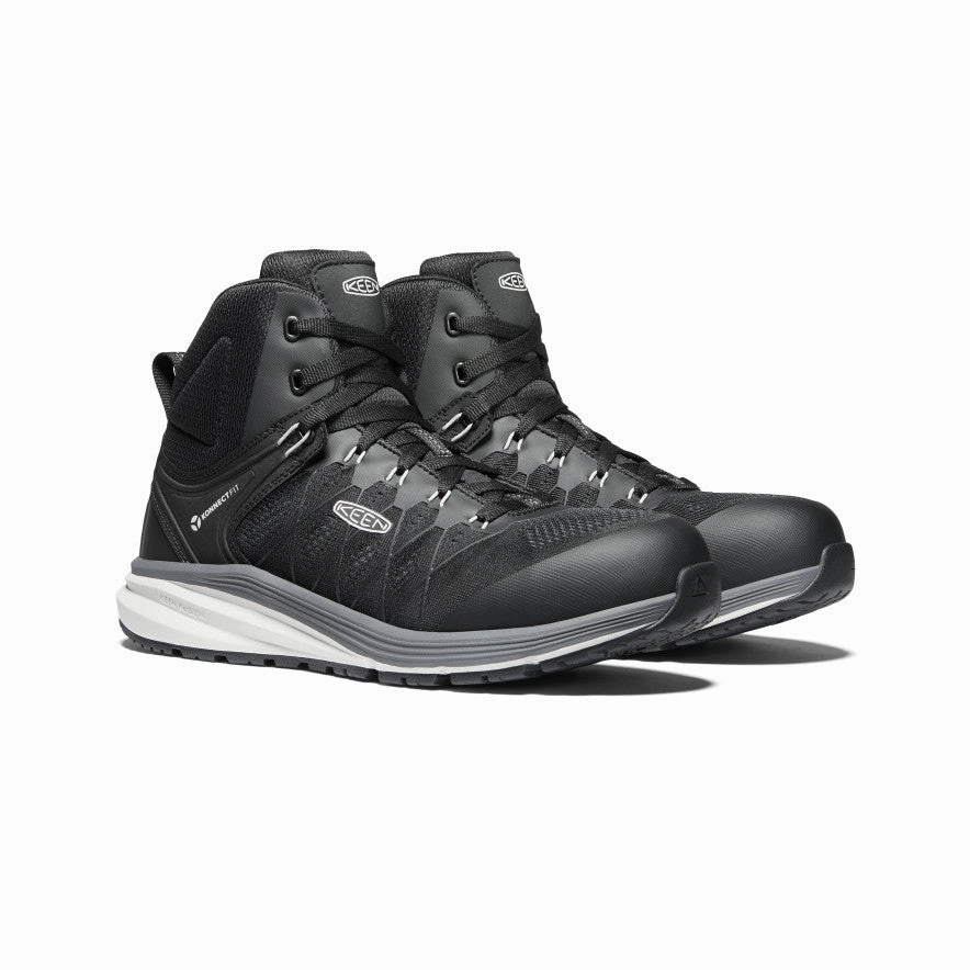 Refined Looks Grounded Luxury Men'S Vista Energy Mid (Carbon Toe)  |  Vapor/Black