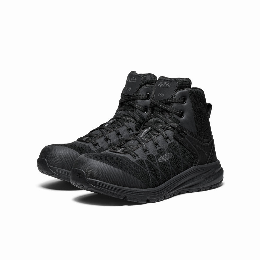 Lightweight Living Daily Wear Men'S Vista Energy Mid Esd (Carbon Toe)  |  Black/Black