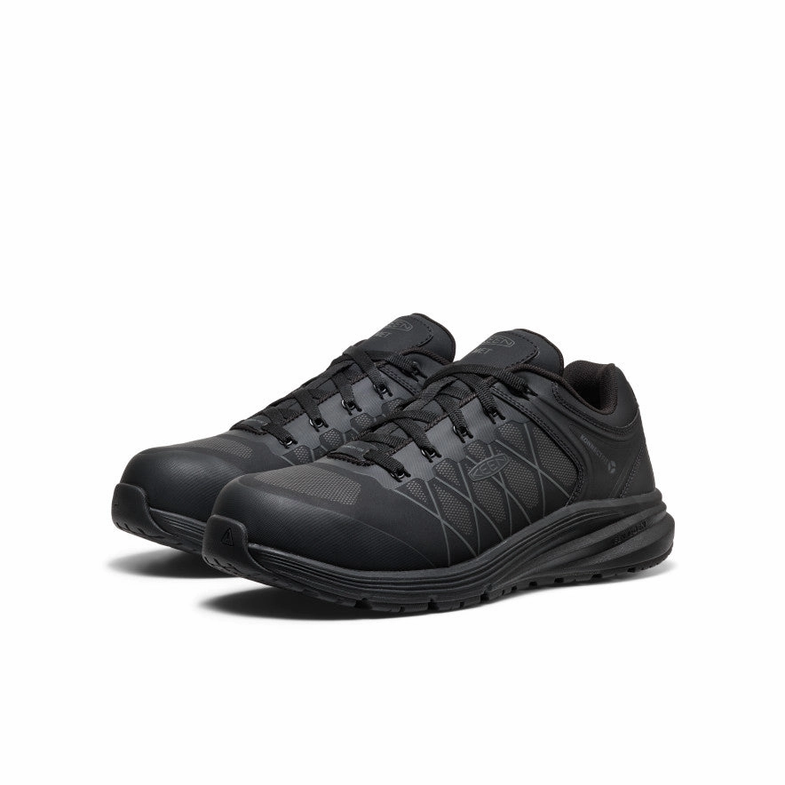Coolly Crafted Men'S Vista Energy Xt Work Sneaker Int Met (Carbon Toe)  |  Black/Magnet