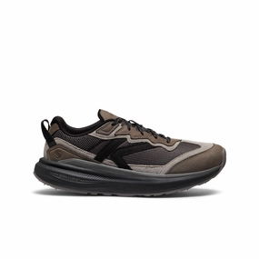 Fluid Motionwear Motion Living Men'S Wk500 Leather Walking Shoe  |  Steel Grey/Black