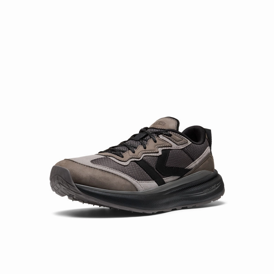 Daily-Ready Curated For Motion Men'S Wk500 Leather Walking Shoe  |  Steel Grey/Black