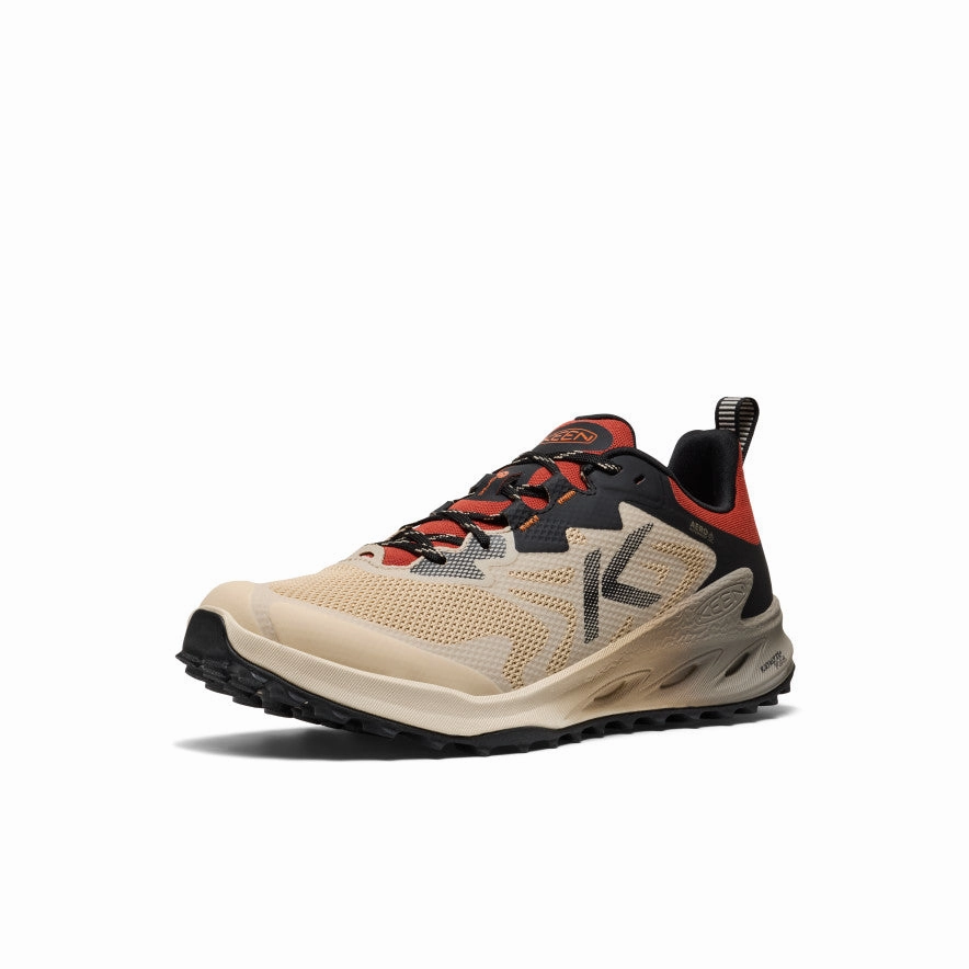 Men'S Zionic Nxt Waterproof Hiking Shoe  |  Safari/Red Ochre Structured Freedom