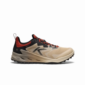 Adapted Living Men'S Zionic Nxt Waterproof Hiking Shoe  |  Safari/Red Ochre