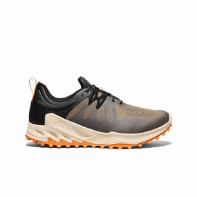 Mindful Wear Designed For Lifestyle Men'S Zionic Waterproof Hiking Shoe  |  Brindle/Bright Marigold