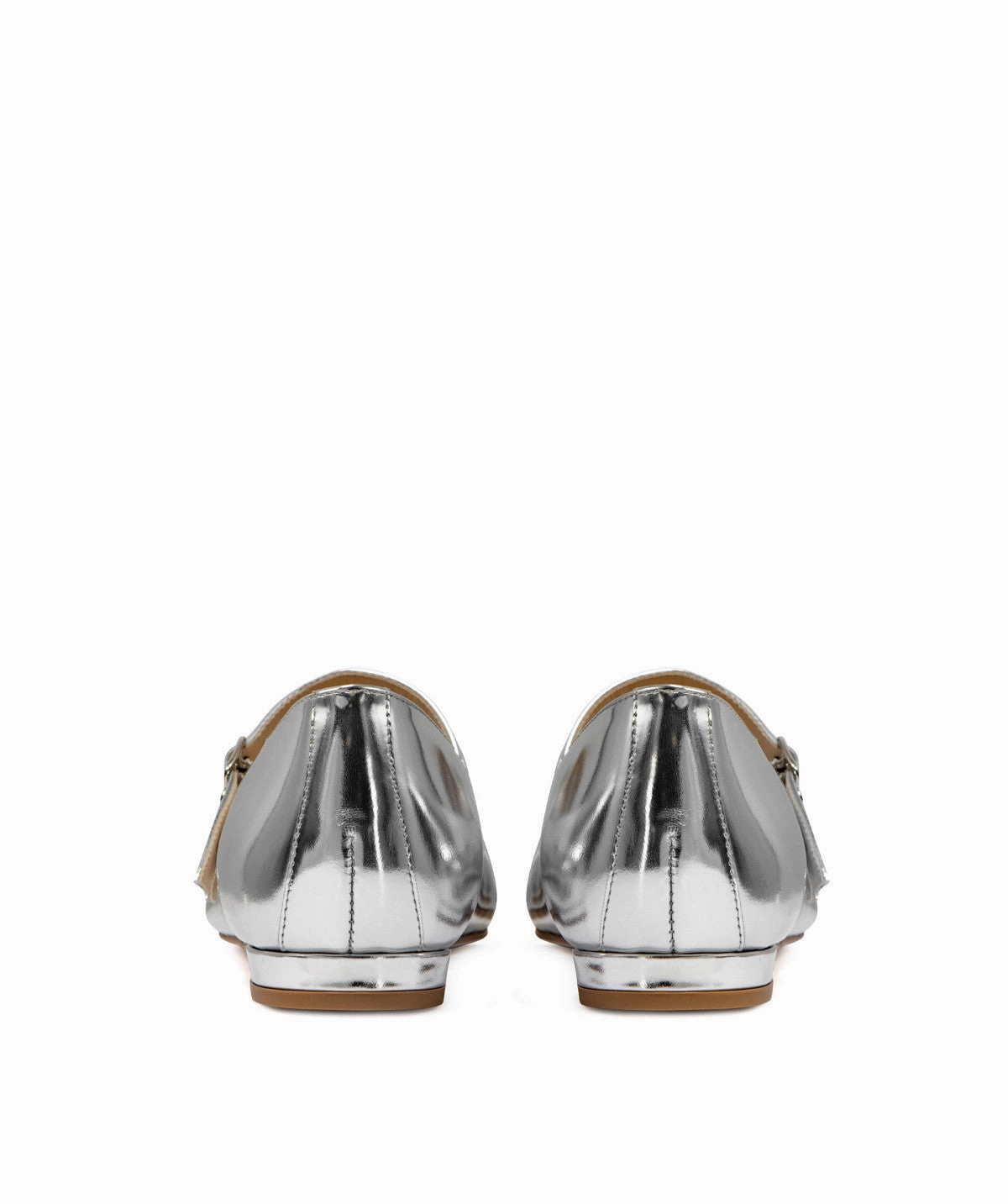 Cool Utility Meredith Silver Mirror Ballerinas