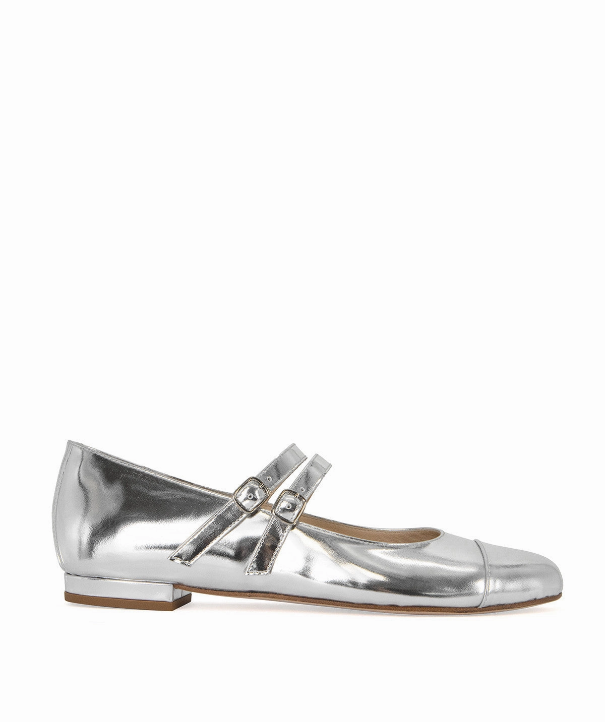 Core Function Curated For Motion Meredith Silver Mirror Ballerinas