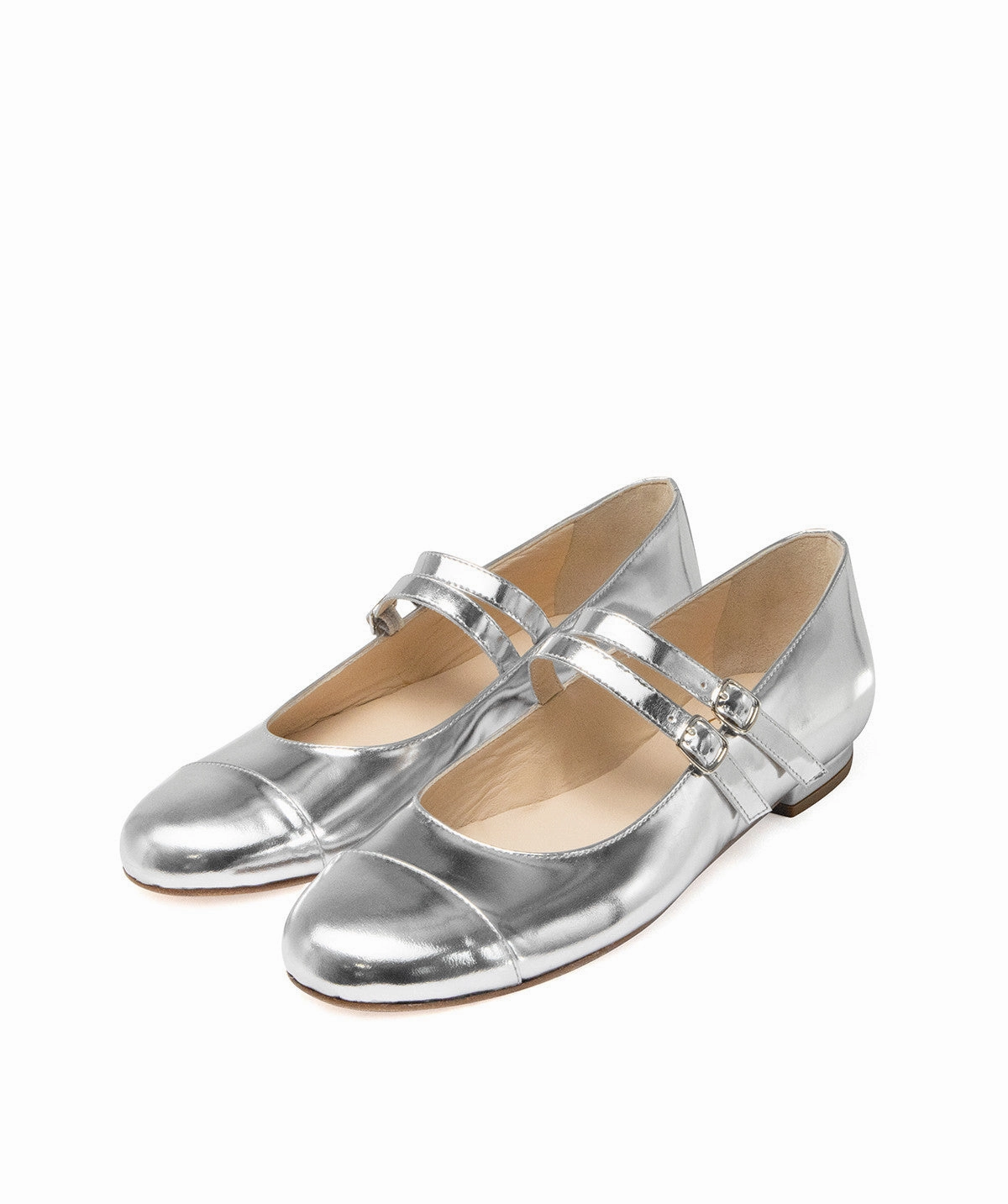 Meredith Silver Mirror Ballerinas Fresh Expression Balanced Design
