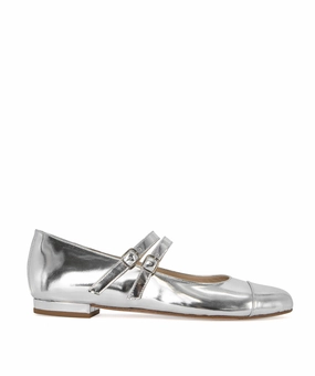 Core Function Curated For Motion Meredith Silver Mirror Ballerinas