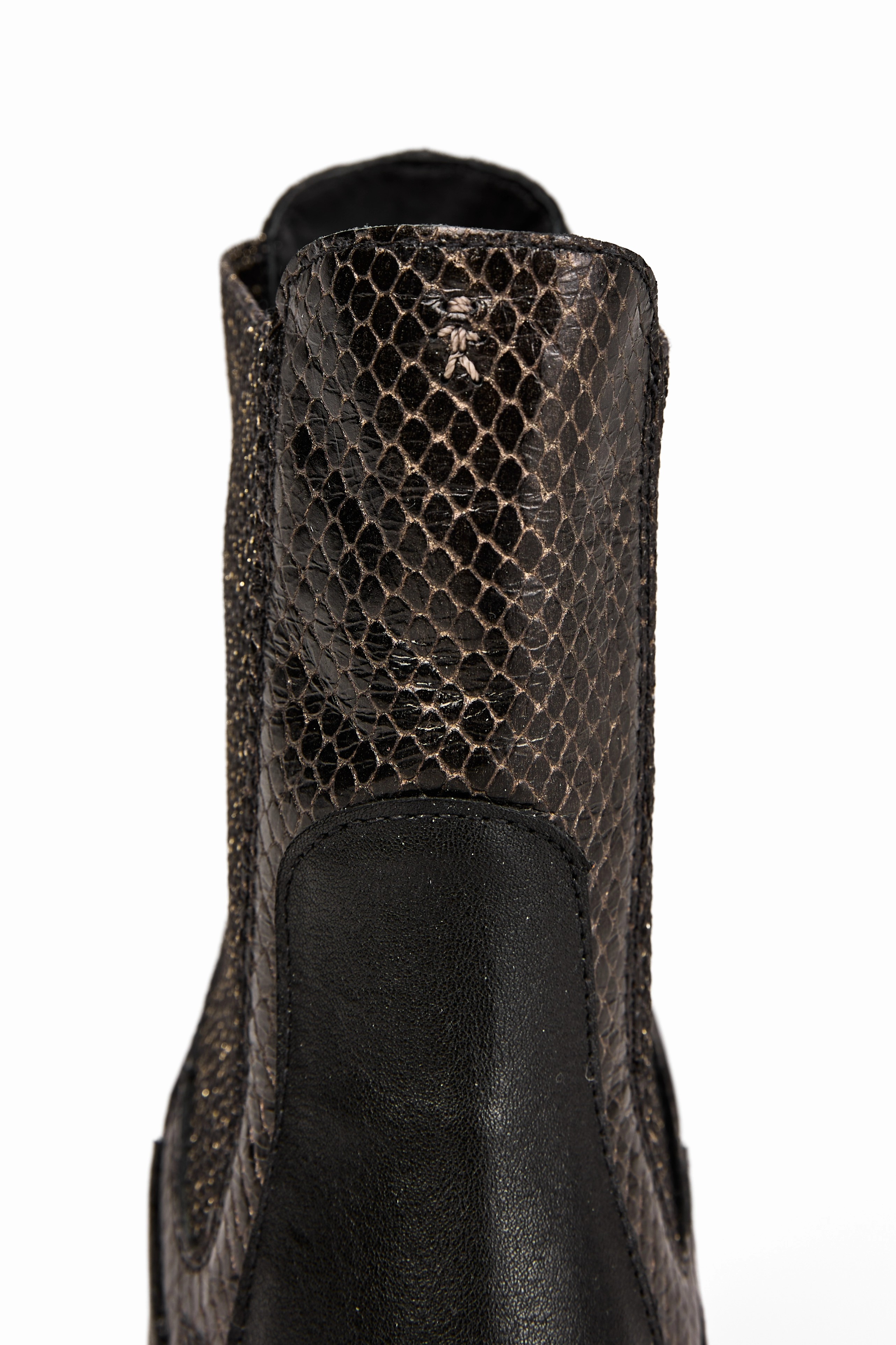 Messico Leather Boot In Vipera Nero Relaxed Innovation Comfort In Layers