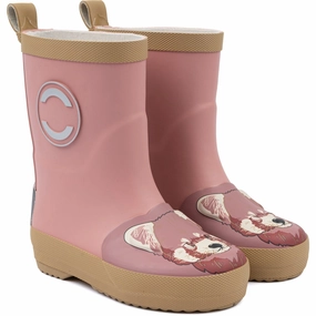 Mikk-Line Ash Rose Red Panda 3D Wellies Easy Fit System
