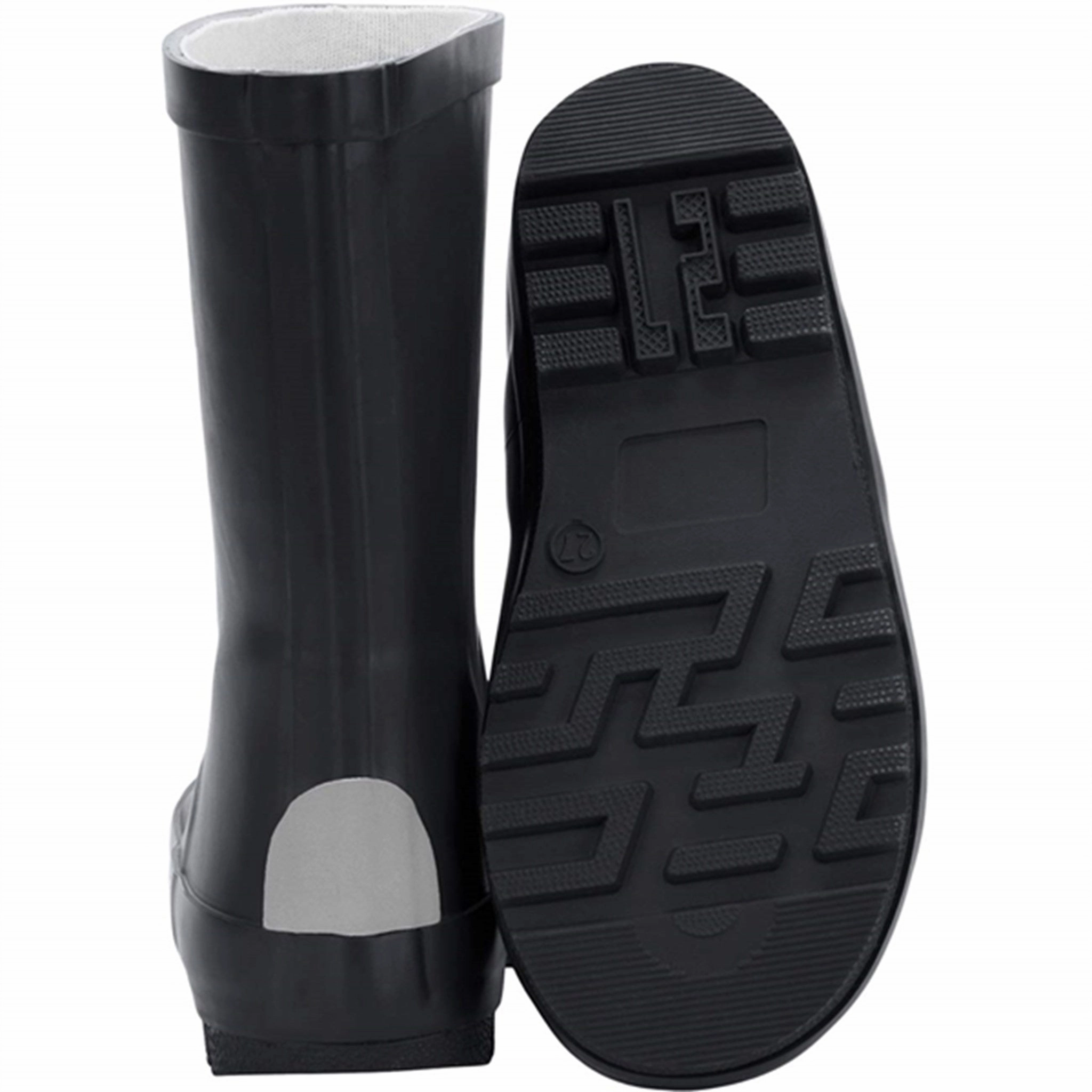 Design-First Mikk-Line Black Wellies Solid
