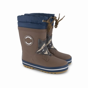 Mikk-Line Chocolate Chip Winter Wellies 3D Authentic Motion