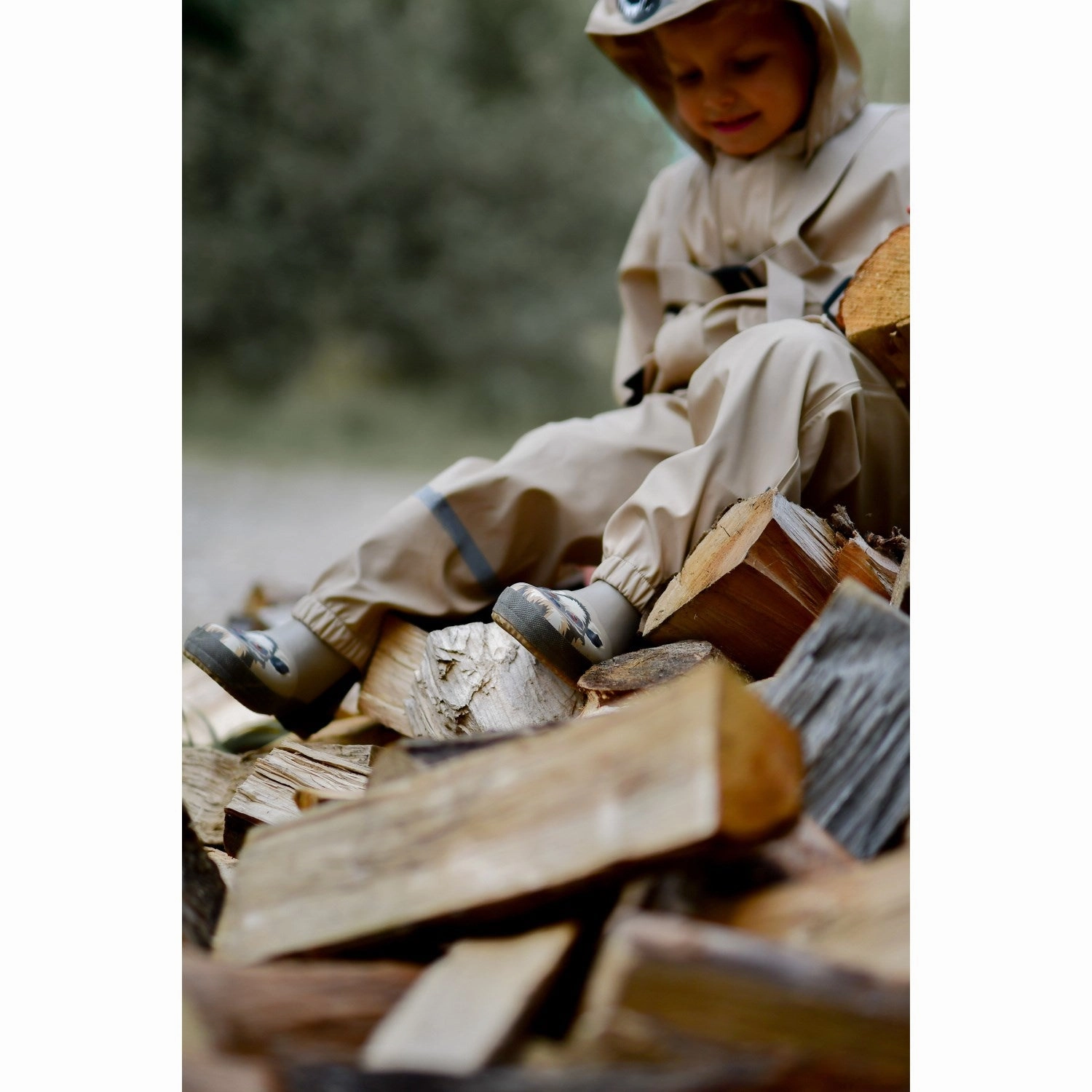 Cool And Clean Designed With Rhythm Mikk-Line Doeskin Lemur 3D Wellies