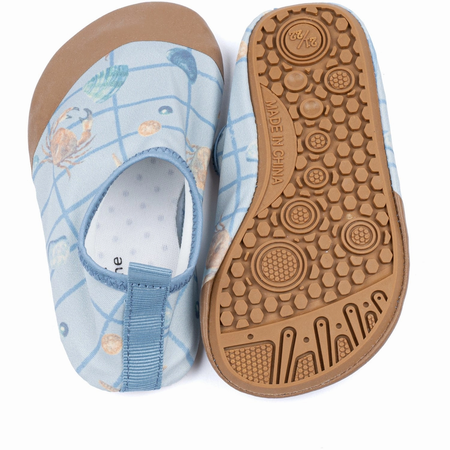 Modern Tone Comfort Redefined Mikk-Line Faded Denim Aop Swimshoe