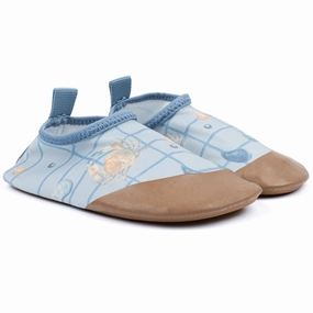 Mikk-Line Faded Denim Aop Swimshoe Designed To Perform Your Core Layer