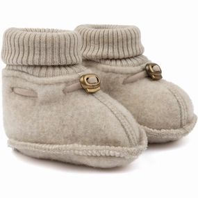 Mikk-Line Melange Offwhite Wool Footies Modern Pattern