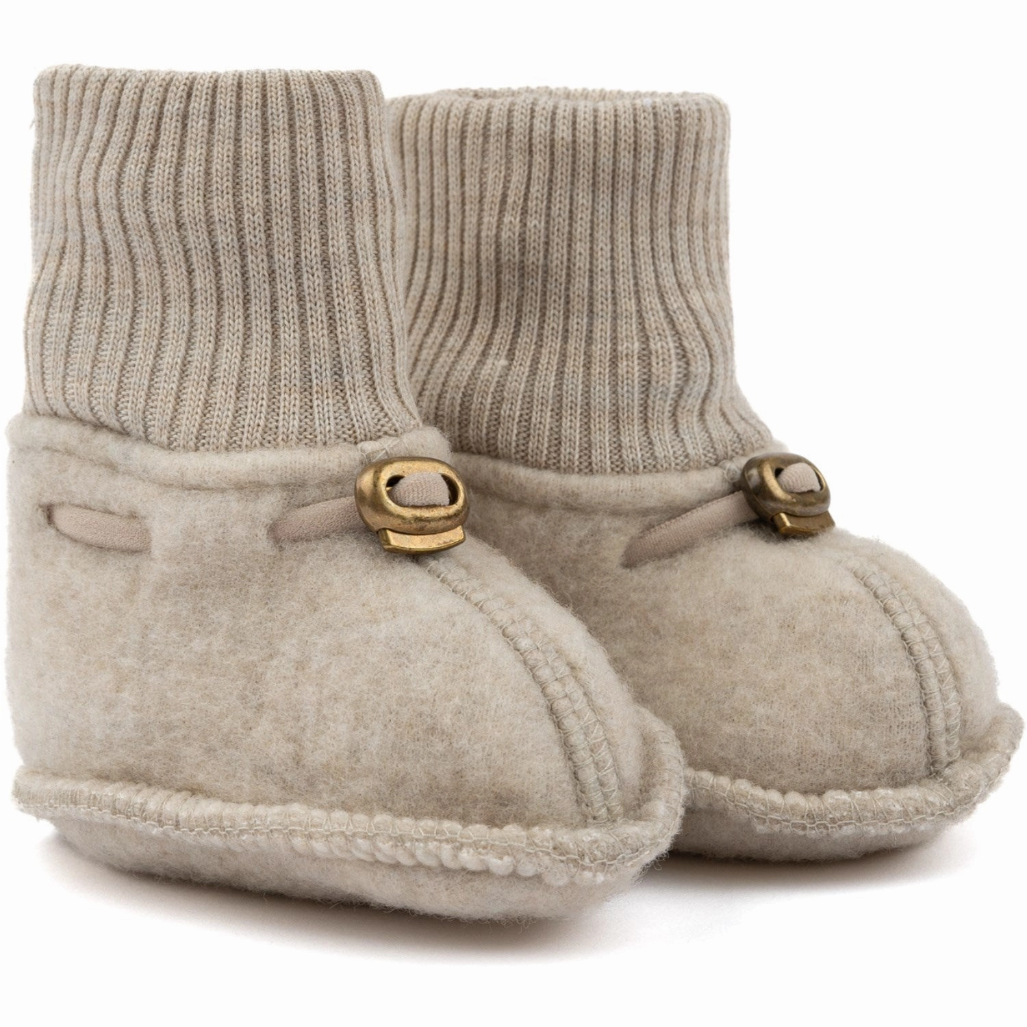 Mikk-Line Melange Offwhite Wool Footies Life-Ready Layers Minimal Design