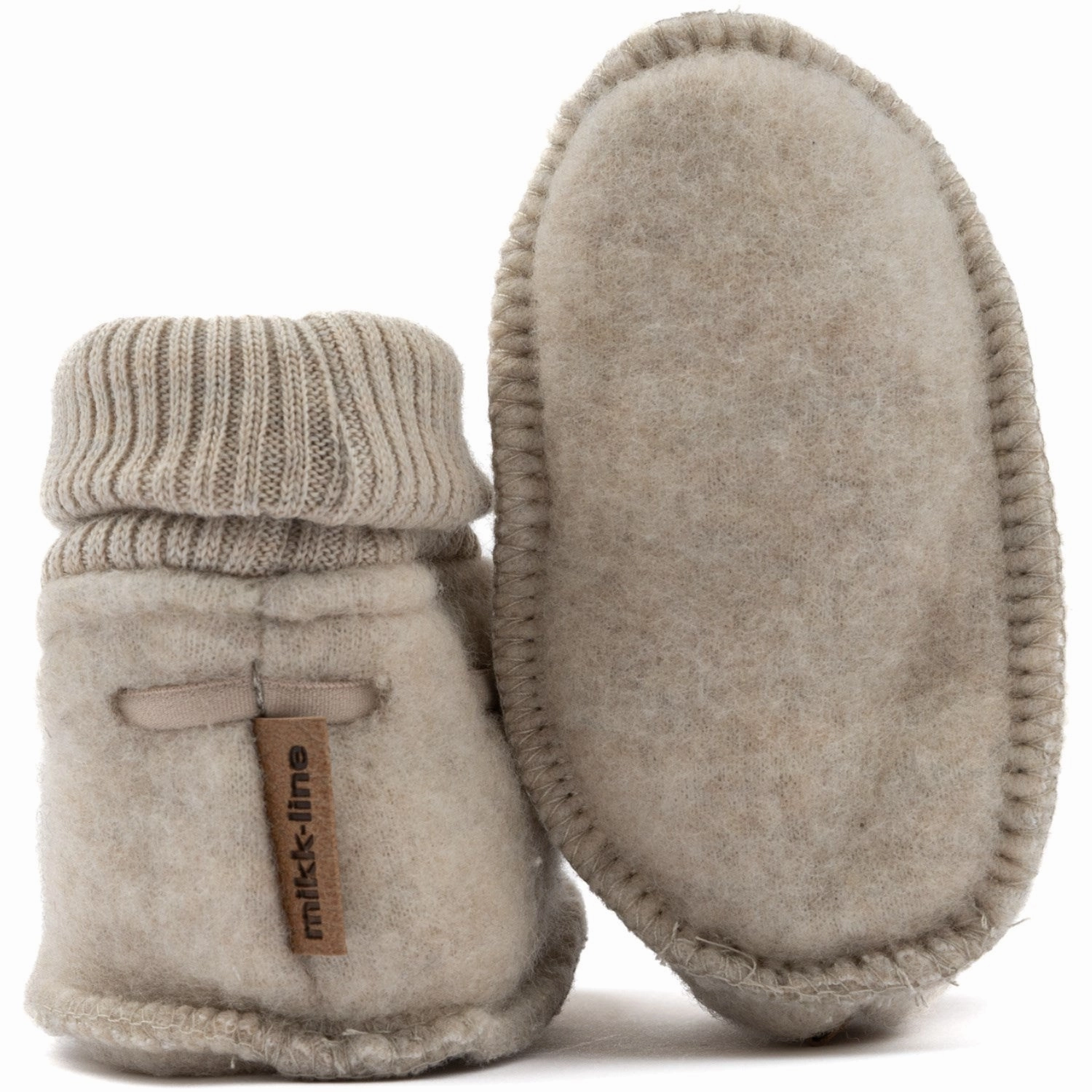 Future-Ready Fit Mikk-Line Melange Offwhite Wool Footies