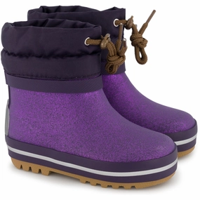 Mikk-Line Nightshade Short Winter Wellies Glitter Adapt Daily