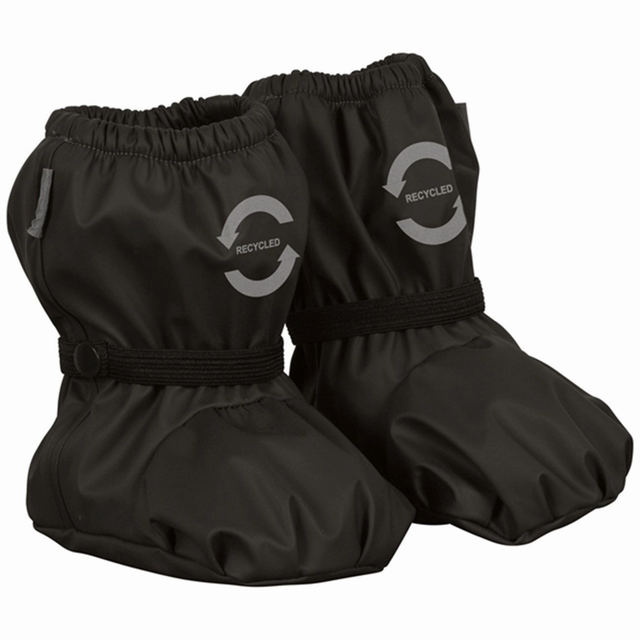 Essentials, Upgraded Modern Pattern Mikk-Line Rain Footies W. Fleece Black