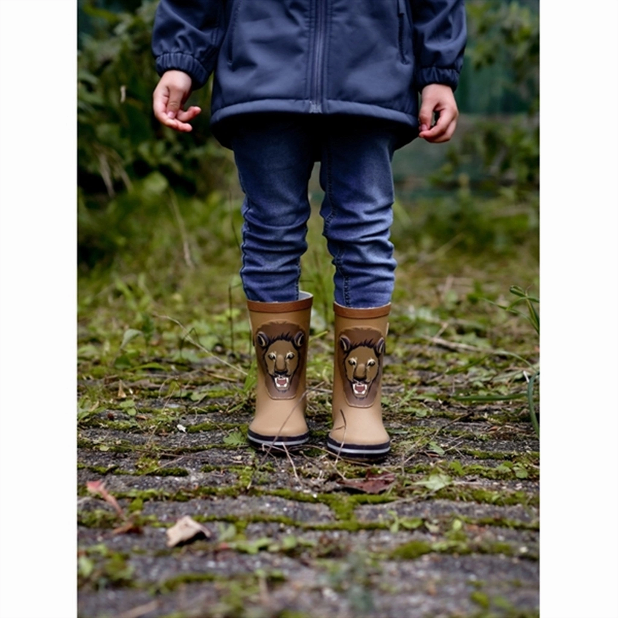 Mikk-Line Rubber Boots 3D Lion Dijon Easy Layering
