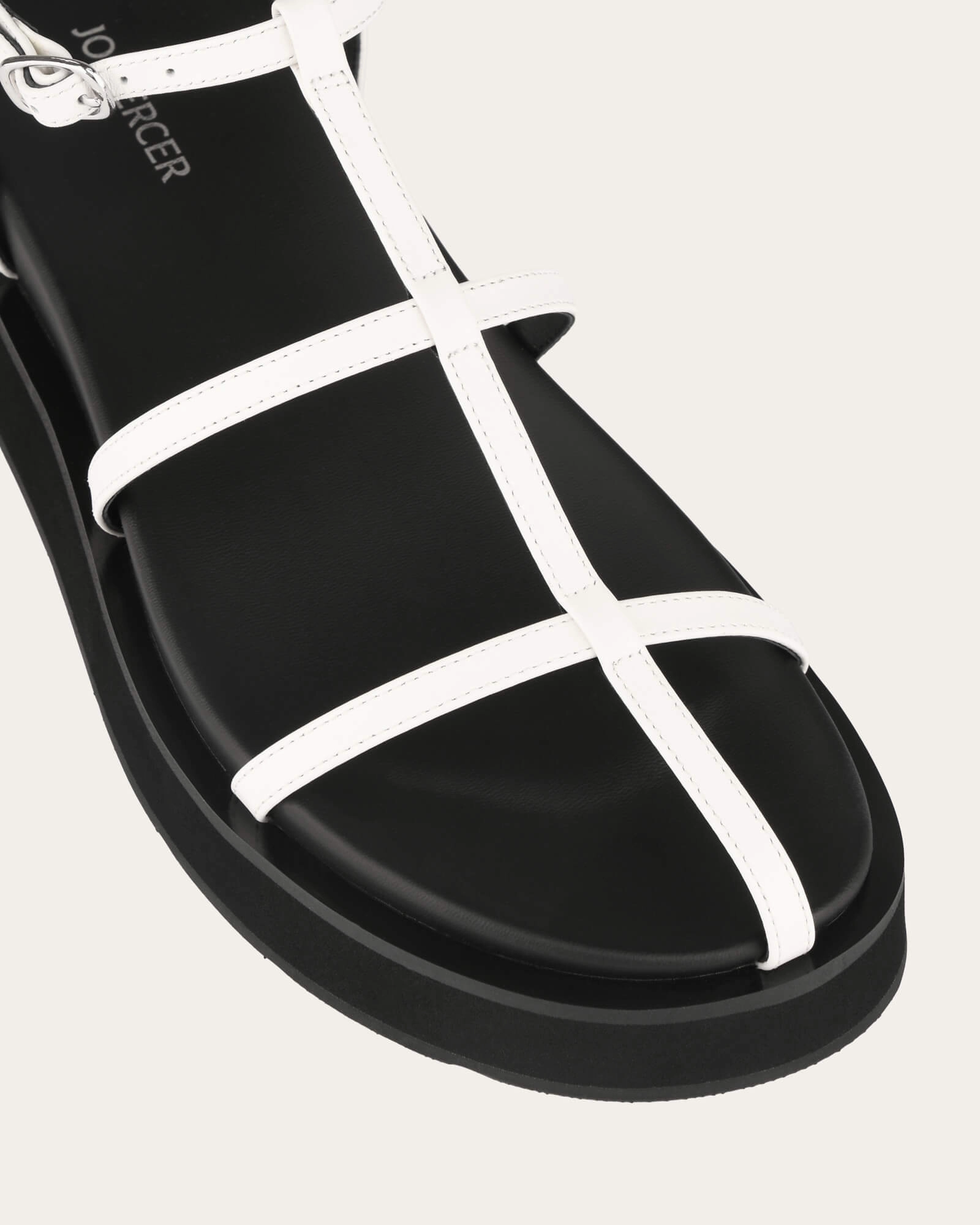 Street Form Mina Flat Sandals White Multi