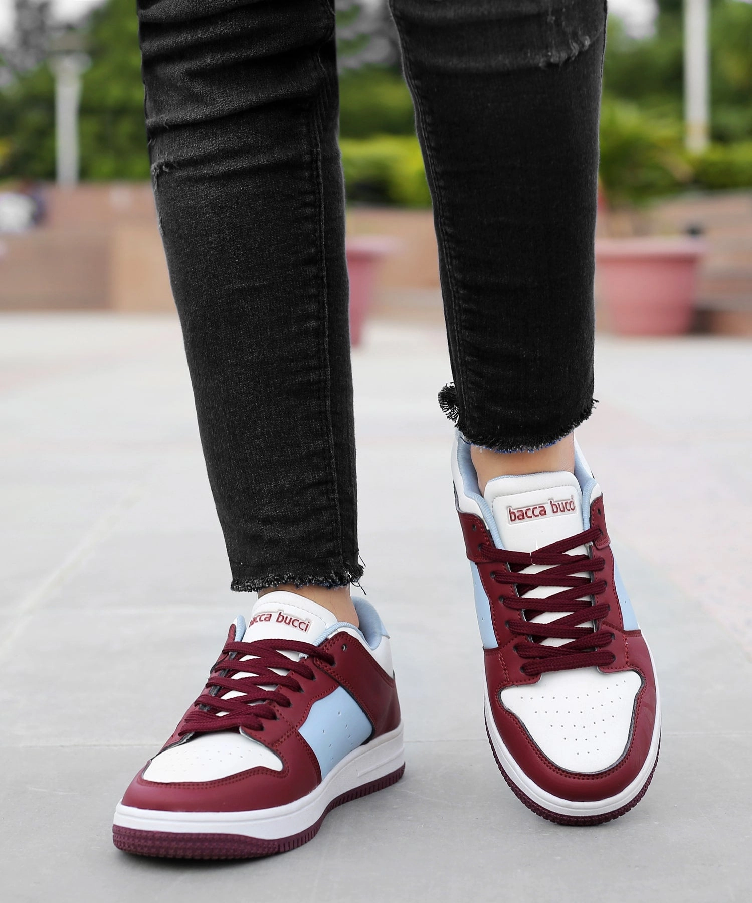 Urban-Motion Fit Bacca Bucci Nora Low-Top Flat Sole Sneakers For Women