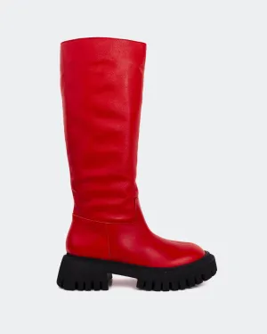 Rector Red Leather Anytime Fit