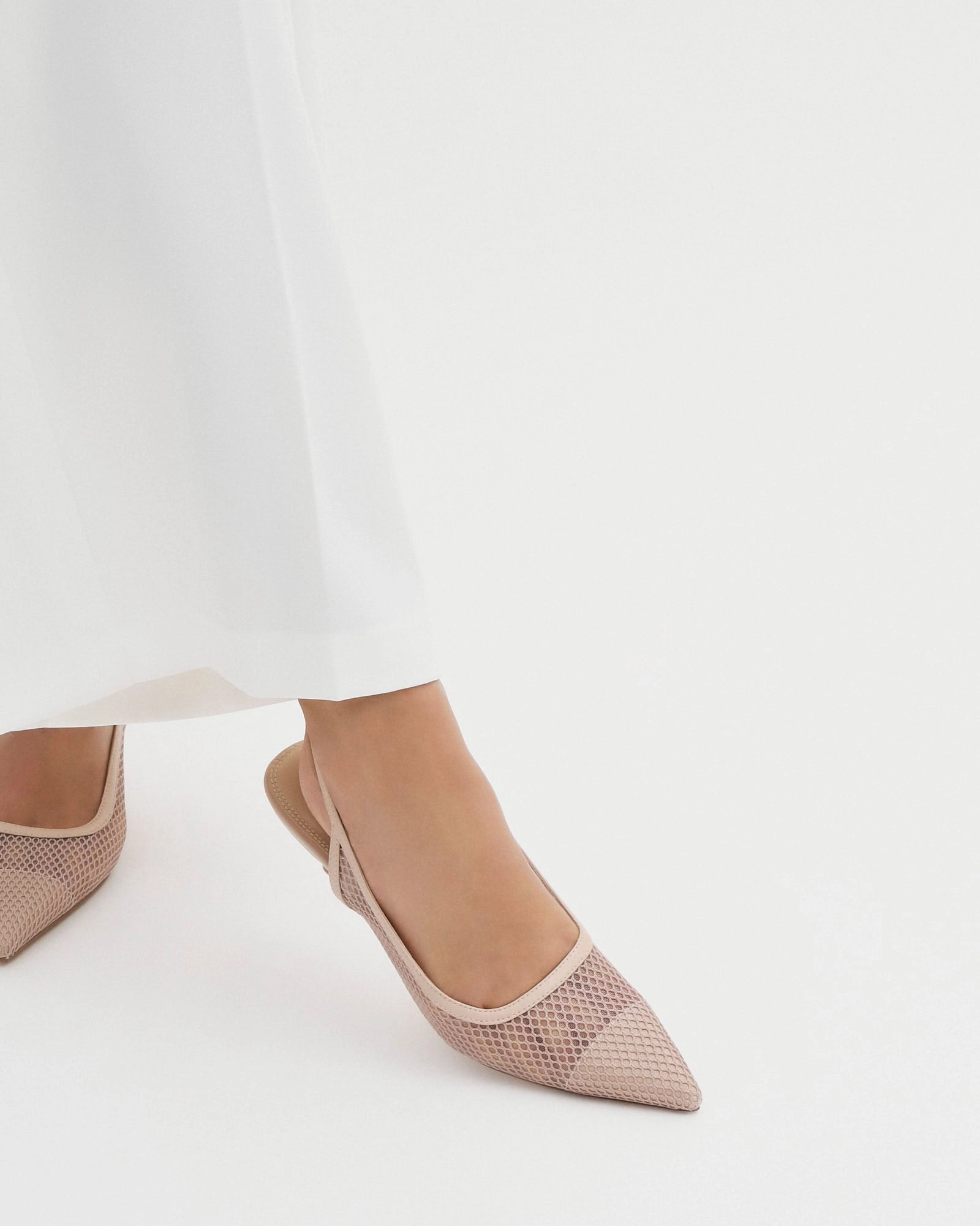 Riva Mid Heels Pink Mesh Built For Real