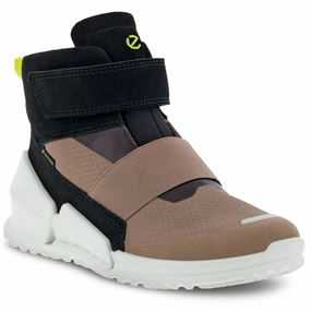 Ecco Biom K1 Ankle Boot Taupe/Black Ease Daily Urban Lifestyle