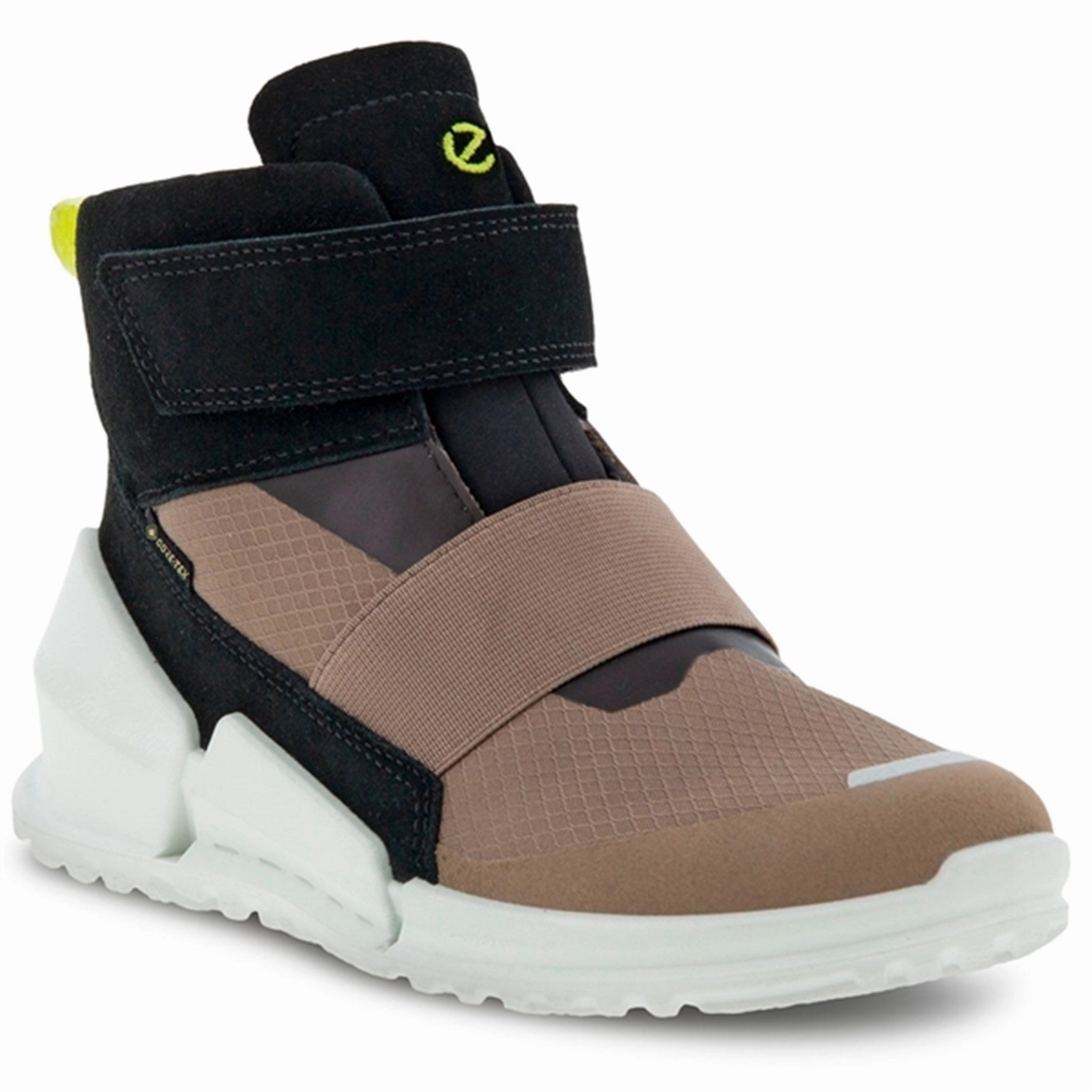 Ecco Biom K1 Ankle Boot Taupe/Black Ease Daily Urban Lifestyle