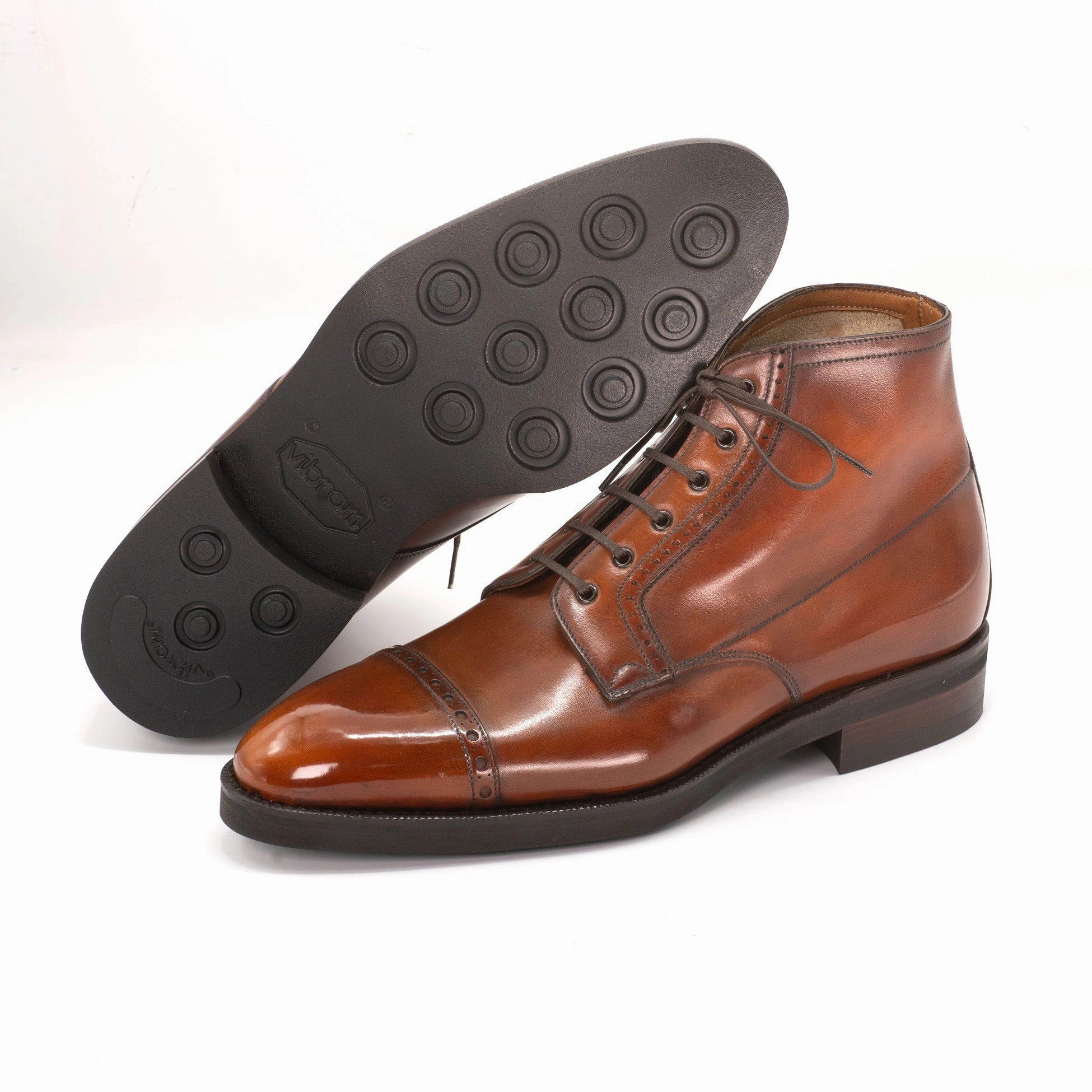 Brossa Derby Boot Mto - Cognac Box Calf Clean Attitude Urban Evolution
