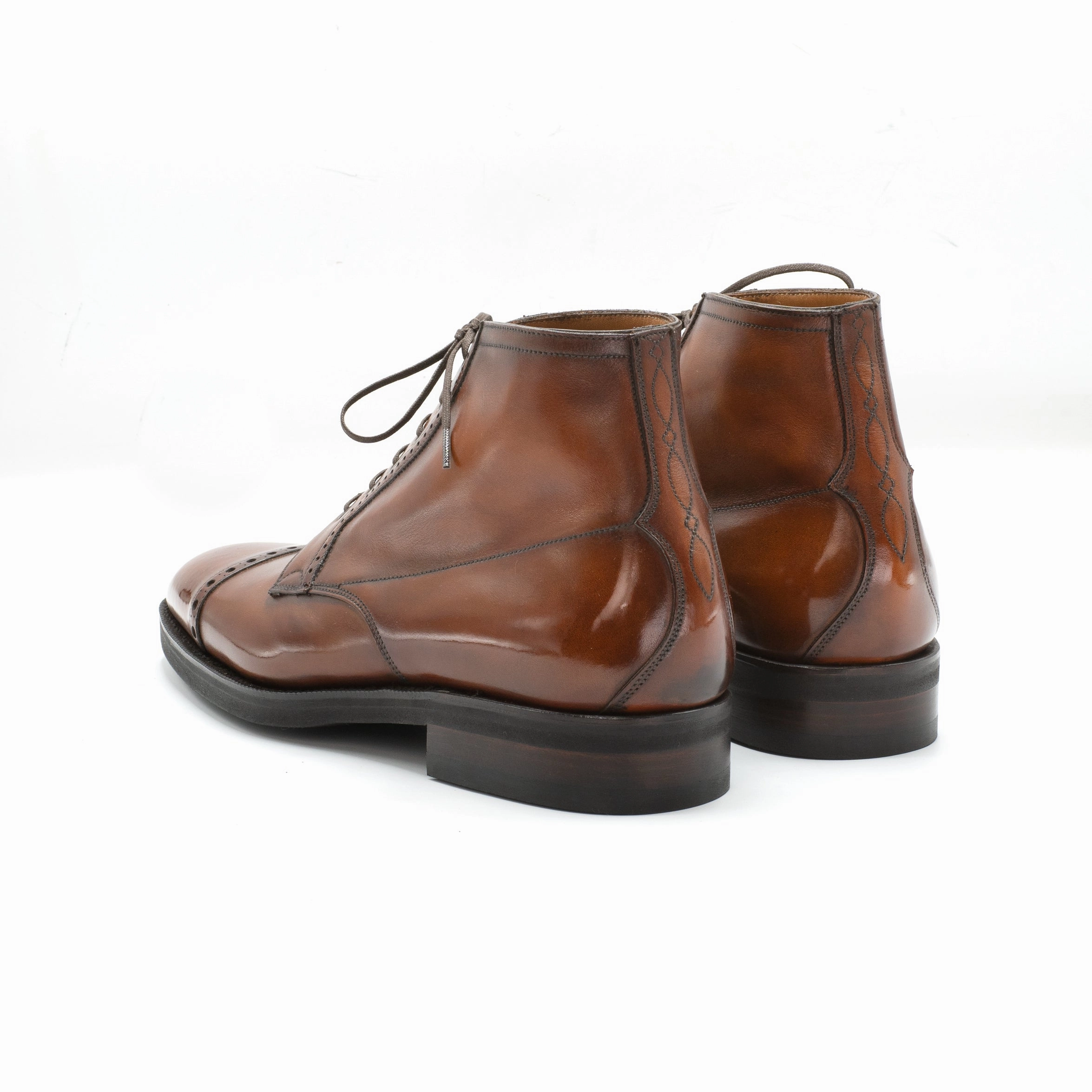 Cool Fit System Brossa Derby Boot Mto - Cognac Box Calf