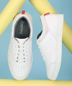 Subtle Style Gear Rhythm-Based Wear Paragon Max K1013G Men Casual Shoes | Stylish Walking Outdoor Shoes For Everyday Wear | Smart & Trendy Design  | Comfortable Cushioned Soles White