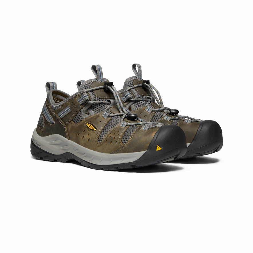 Refined Silhouette Men'S Atlanta Cool Ii Esd (Steel Toe)  |  Gargoyle/Midnight Navy