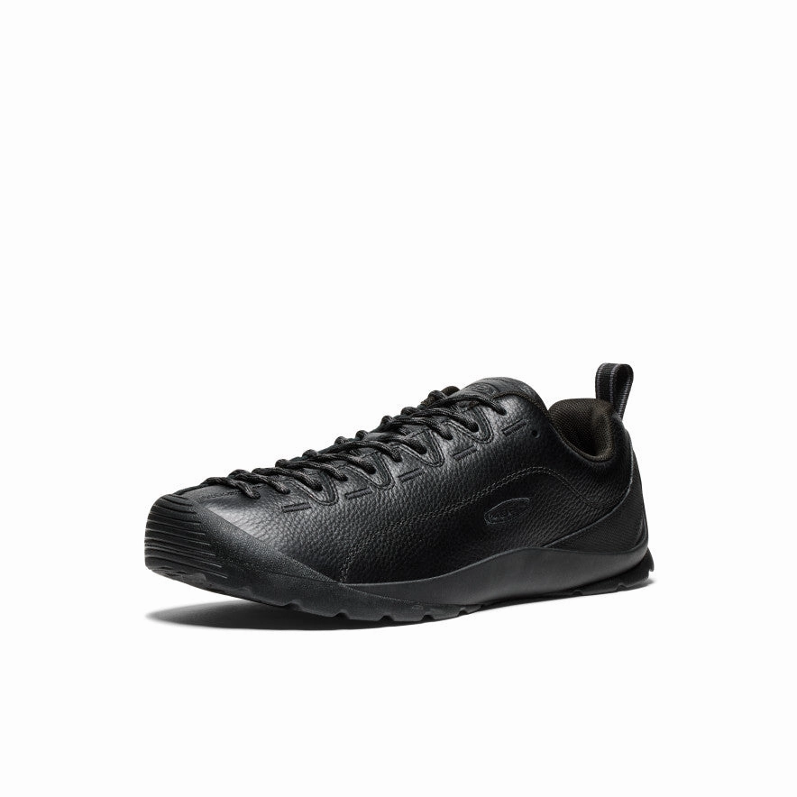 Clean Profile Men'S Jasper Sneaker  |  Black Smooth Leather
