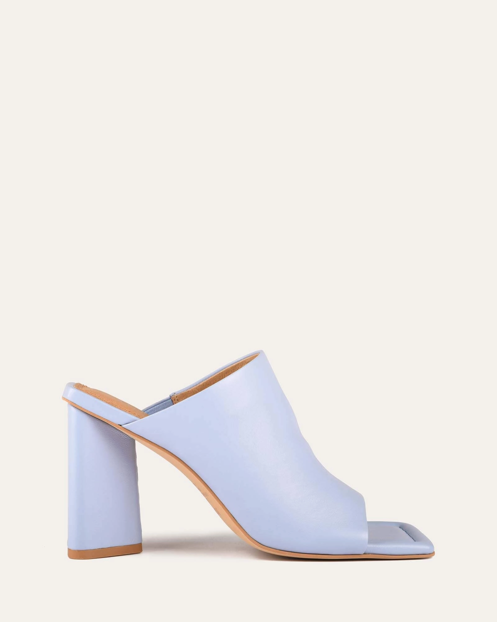 Sleek Comfortwear Flow With Confidence Danielle High Heel Sandals Ice Blue Leather
