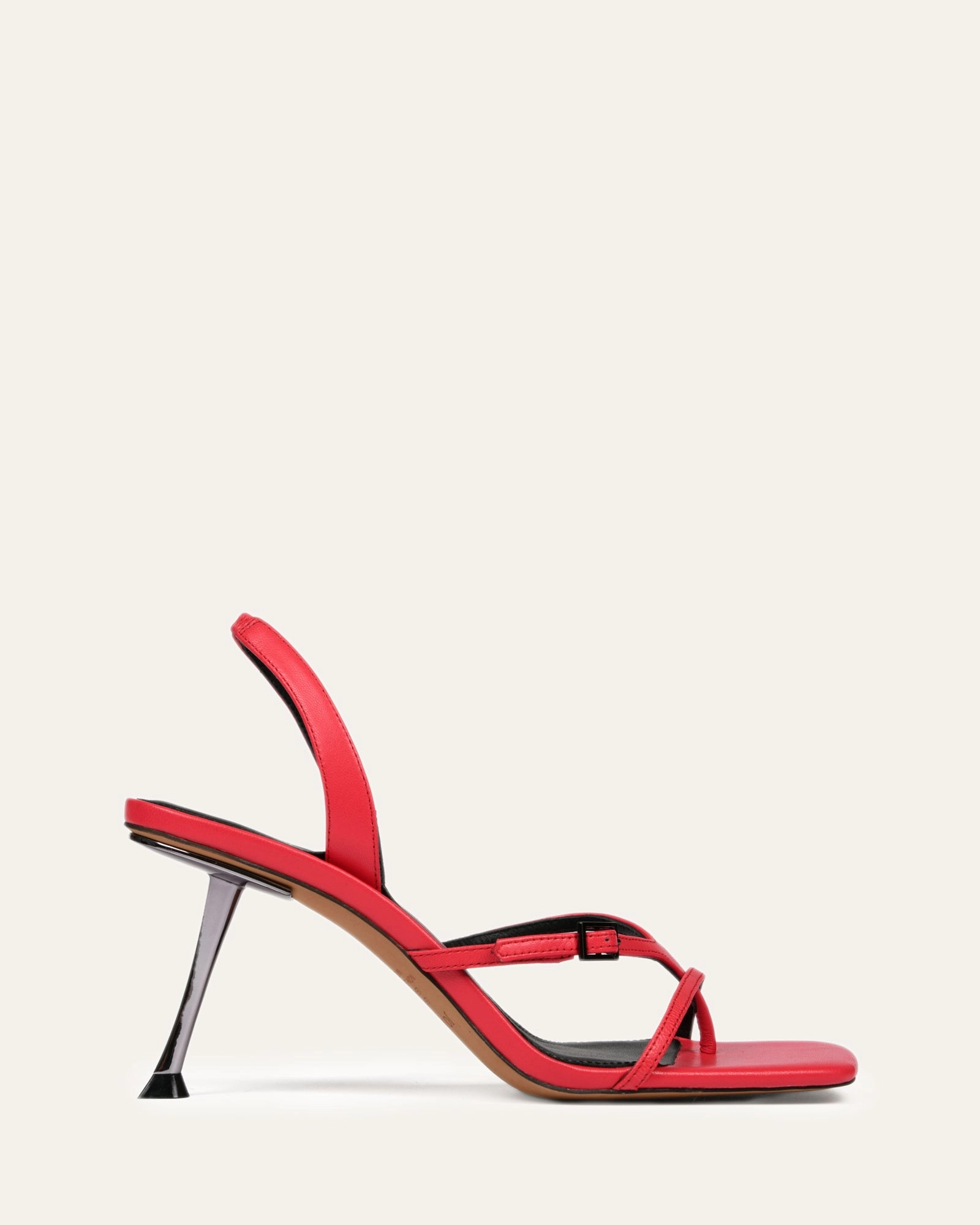 Quiet Boldness Olyssa High Heel Sandals Hot Pink Leather