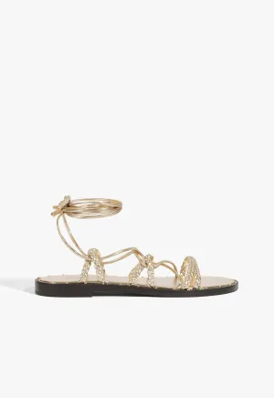 Simplify Style Next-Gen Design Antonia Metallic Sandal