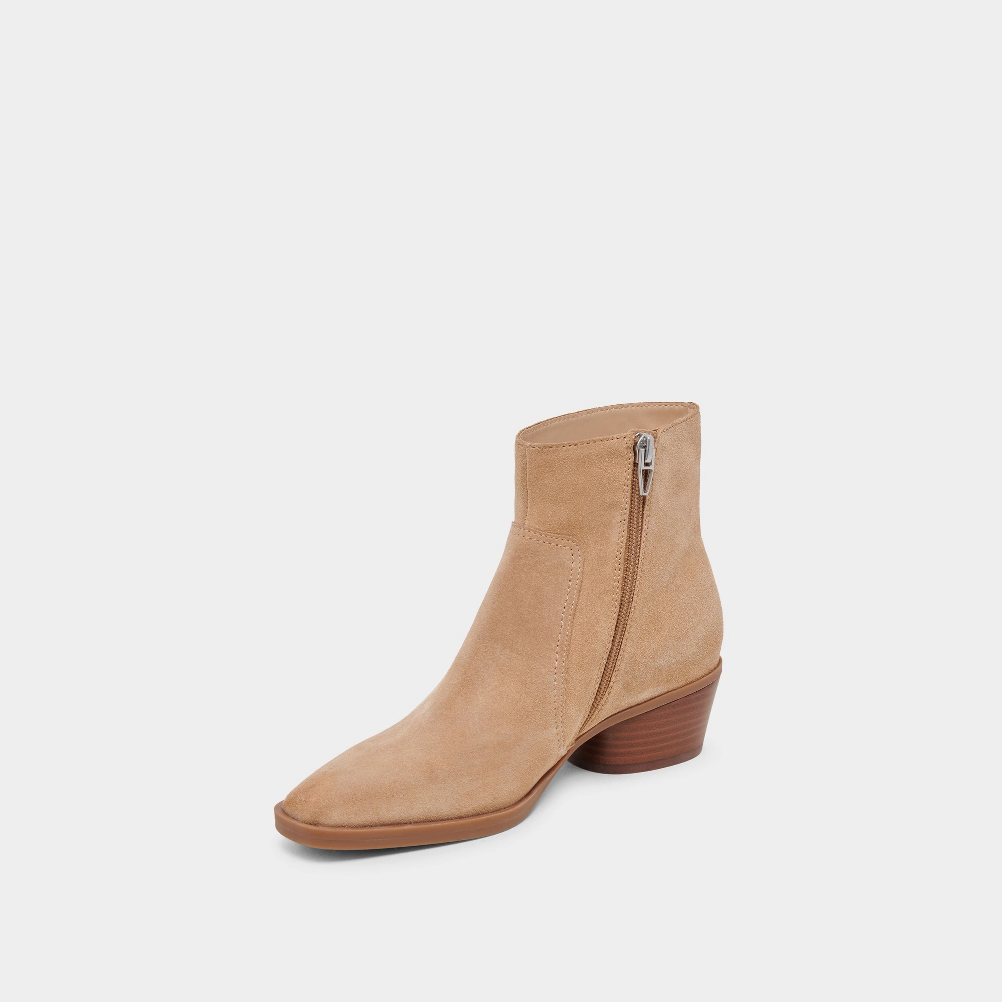 Iconic Minimalism Engineered For Now Fahari H2O Wide Booties Camel Suede