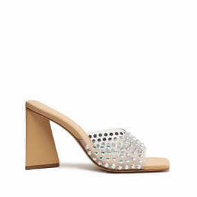 Clarity In Motion Driven By Comfort Lizah Crystal Vinyl Sandal