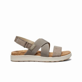 Women'S Elle Criss Cross Sandal  |  Brindle/Birch Urban Optimized Easy Motion