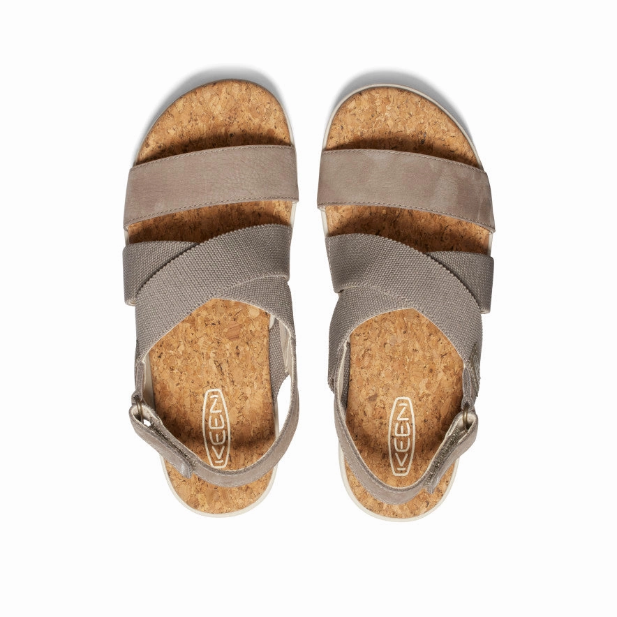 Women'S Elle Criss Cross Sandal  |  Brindle/Birch Fluid Design Unisex Rhythm