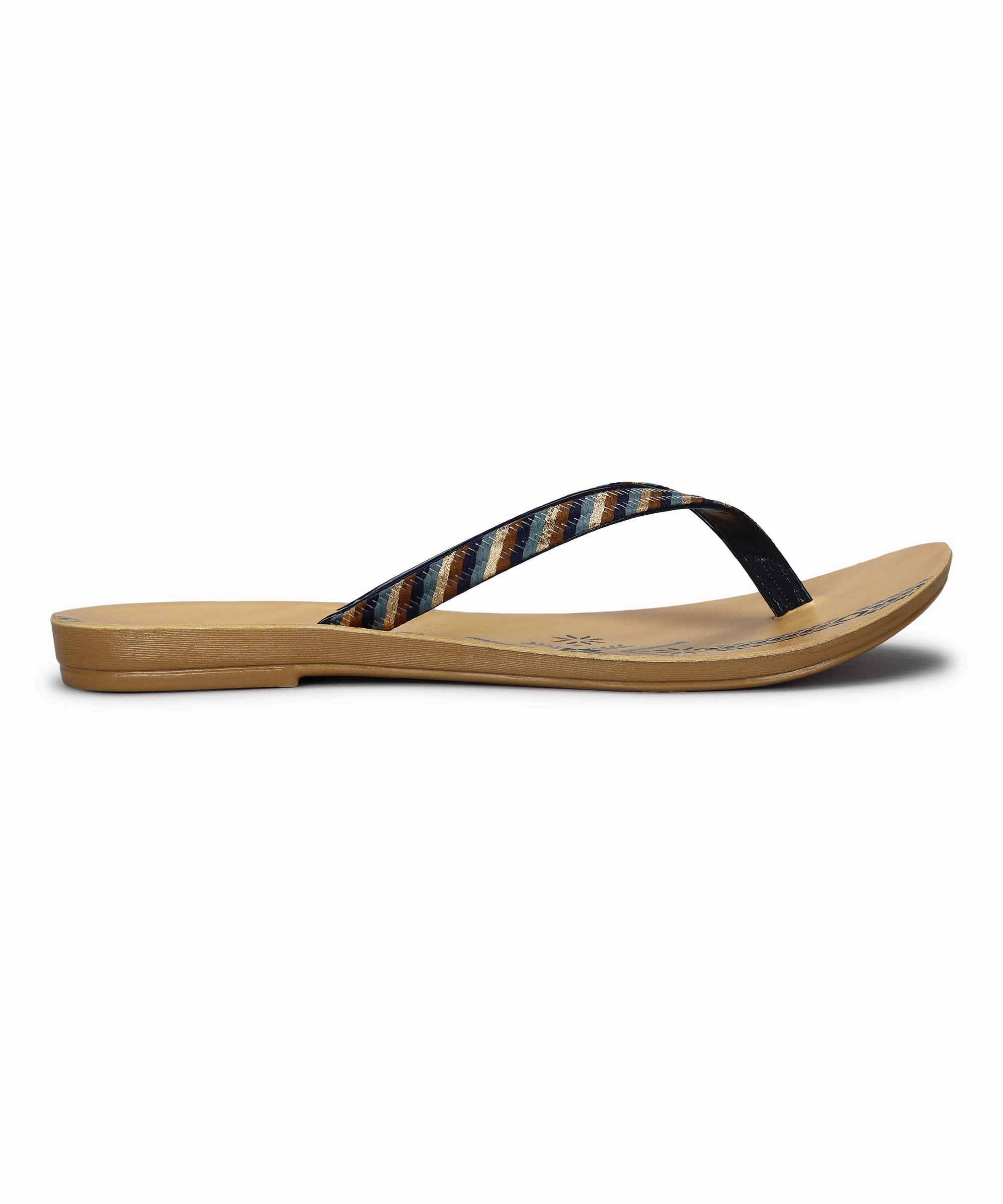 Relaxed Core Paragon Women'S Slip On Flat Blue Sandals | Durable Dailywear Sandals
