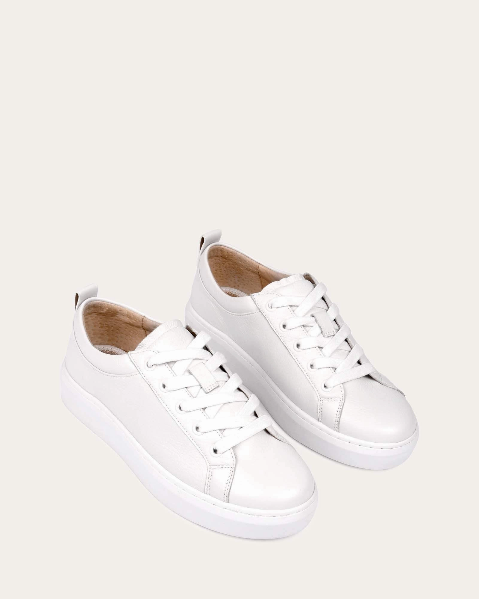 Hilda Sneakers White Leather Crafted Fit