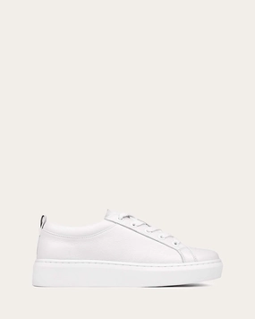 Rhythm Inspired Streamlined Look Hilda Sneakers White Leather