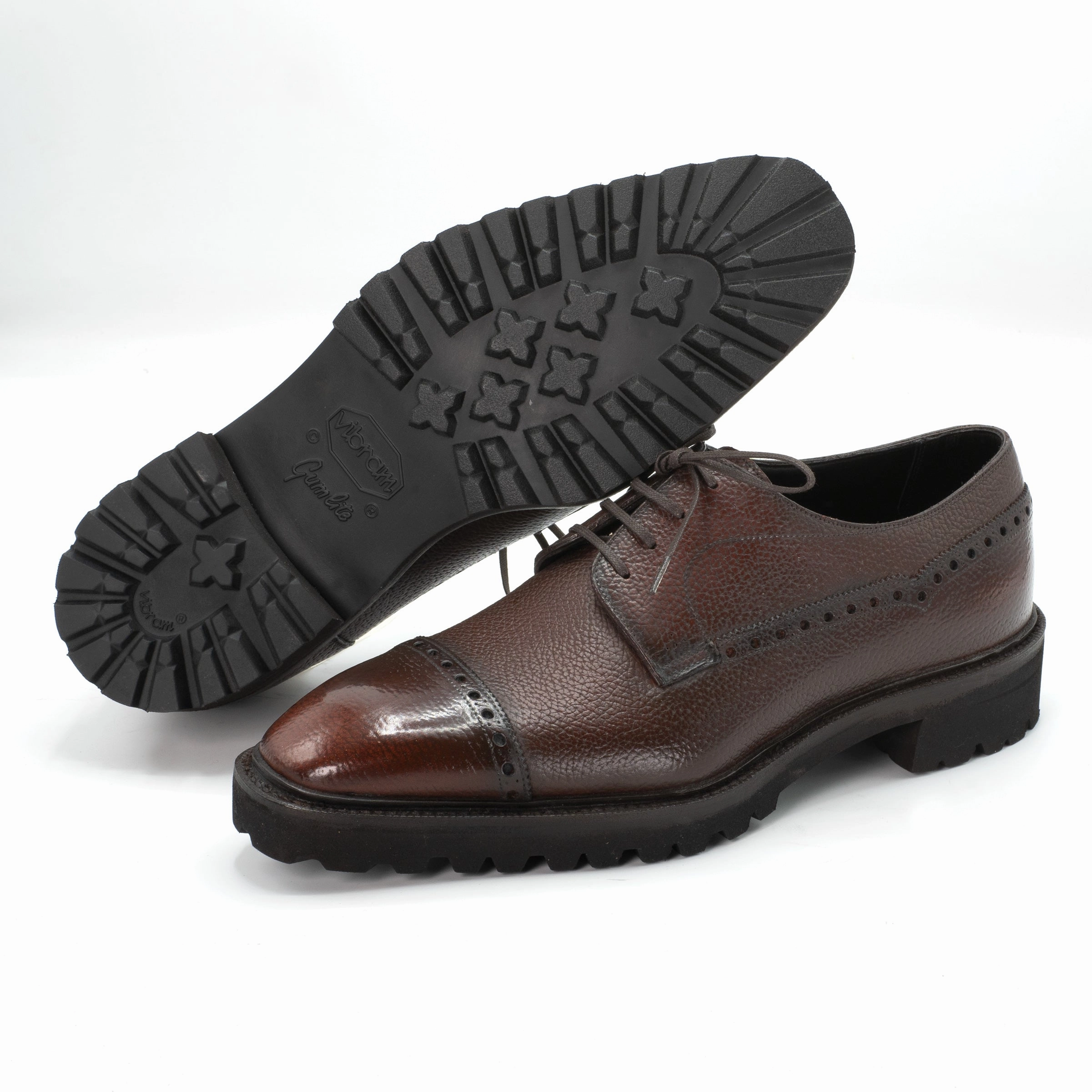 Luis Balmoral Derby Shoe Mto - Marron Mediterraneo Bold Minimal