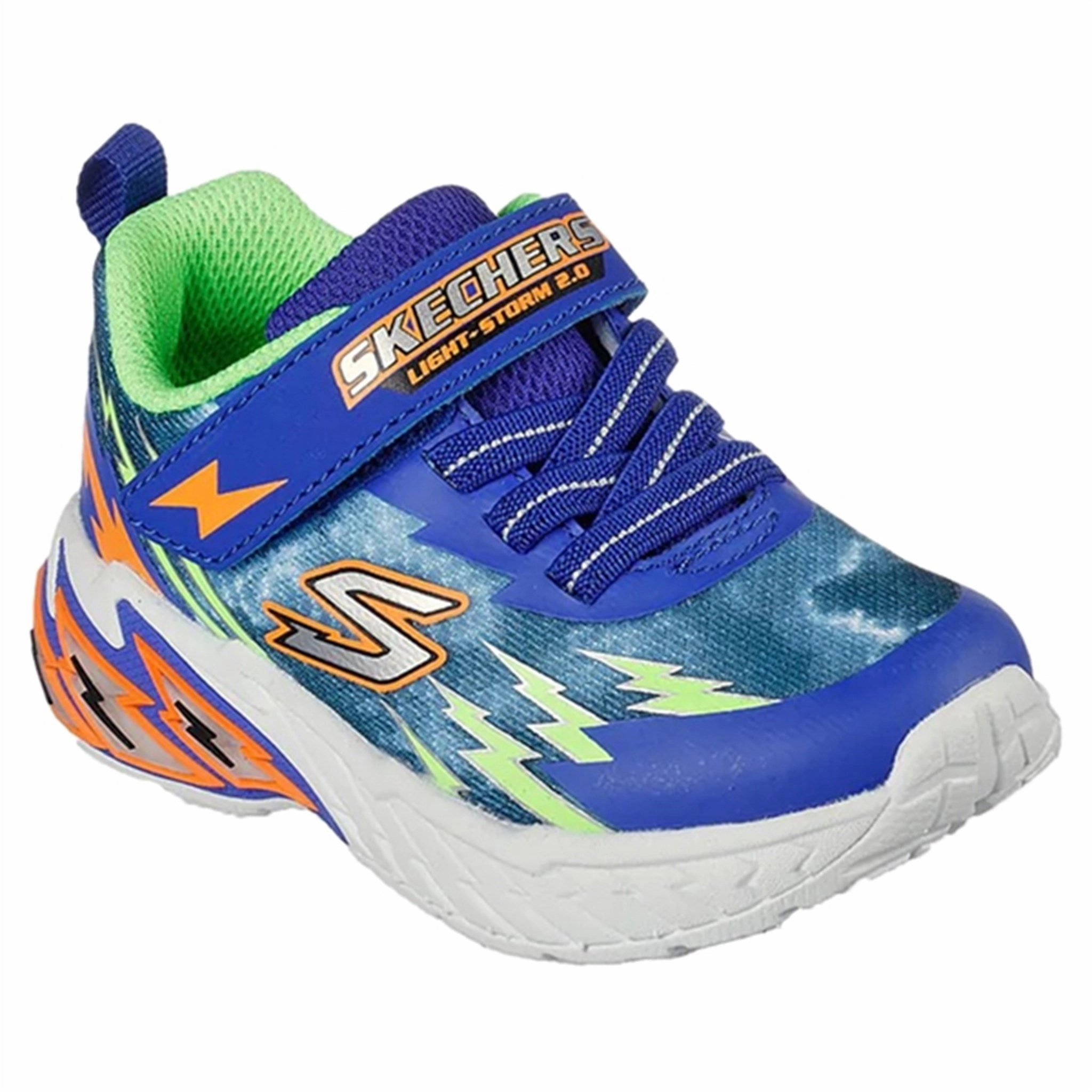 Skechers Lights Storm 2.0 Sneakers Blue Lime Built To Breathe